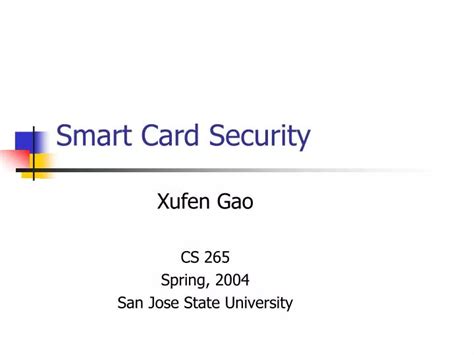 smart card security paper presentation|Smart card .